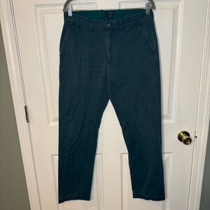 J. Crew The Sutton Men's Green Chino Pants Size 32x32 GUC
